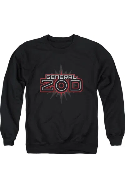 Gildan Superman Zod Logo Adult Crewneck Sweatshirt In Black