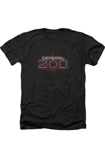 Gildan Superman Zod Logo Adult Heather Tee / T-shirt In Black