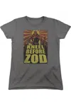 Gildan Superman Zod Poster Short Sleeve Womens Tee / T-shirt In Pink