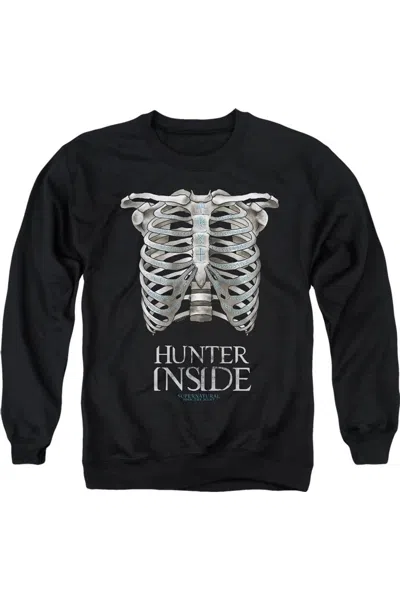 Gildan Supernatural Hunter Inside Adult Crewneck Sweatshirt In Black