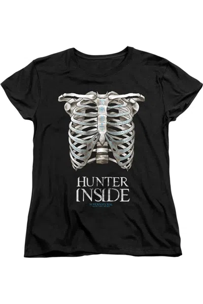 Gildan Supernatural Hunter Inside Short Sleeve Women´s Tee / T-shirt In Black