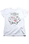 Gildan Supernatural Pig N Poke Short Sleeve Women´s Tee / T-shirt In White