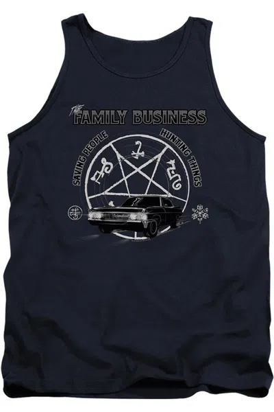 Gildan Supernatural Saving People And Hunting Adult Tank Top In Blue
