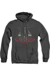 Gildan Supernatural Silhouettes Adult Heather Hoodie / Hooded Sweatshirt In Black