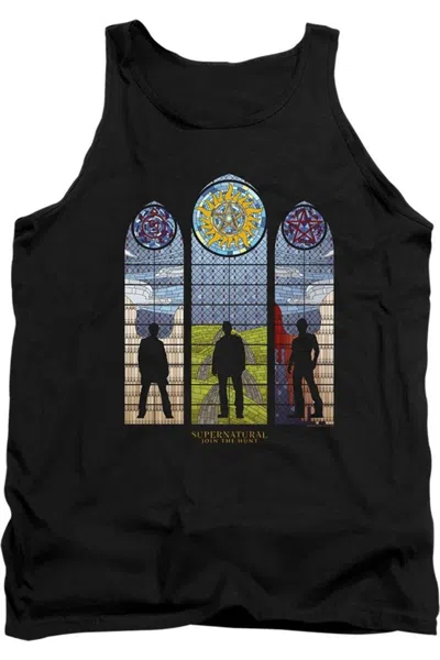 Gildan Supernatural Stained Glass Adult Tank Top In Black