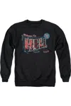 Gildan Supernatural Welcome Adult Crewneck Sweatshirt In Black