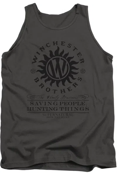 Gildan Supernatural Winchester Anti Possession Adult Tank Top In Pink