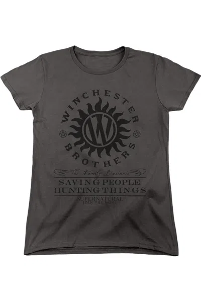Gildan Supernatural Winchester Anti Possession Short Sleeve Women´s Tee / T-shirt In Black