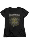 Gildan Supernatural Winchester Bros Short Sleeve Women´s Tee / T-shirt In Black