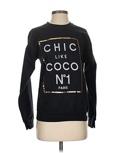 Pre-owned Gildan Sweatshirt In Black