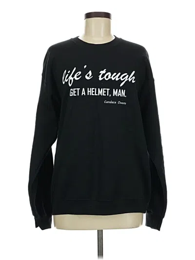 Pre-owned Gildan Sweatshirt In Black