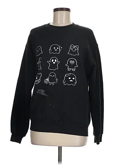 Pre-owned Gildan Sweatshirt In Black