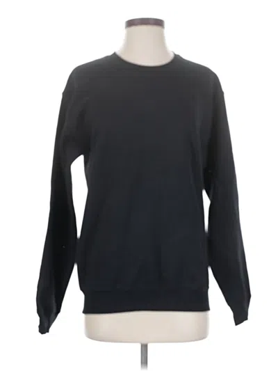 Pre-owned Gildan Sweatshirt In Black