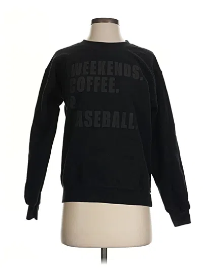 Pre-owned Gildan Sweatshirt In Black