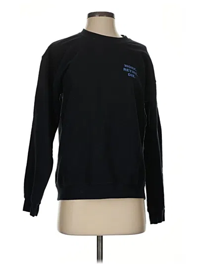 Pre-owned Gildan Sweatshirt In Black