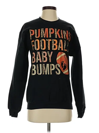Pre-owned Gildan Sweatshirt In Black