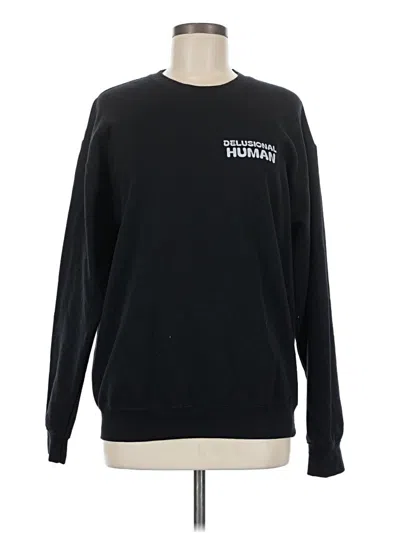 Pre-owned Gildan Sweatshirt In Black