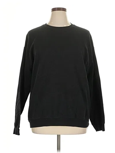 Pre-owned Gildan Sweatshirt In Black