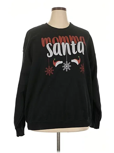 Pre-owned Gildan Sweatshirt In Black