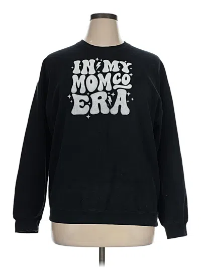 Pre-owned Gildan Sweatshirt In Black