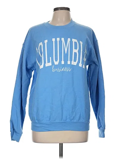Pre-owned Gildan Sweatshirt In Blue