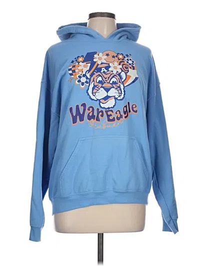 Pre-owned Gildan Sweatshirt In Blue