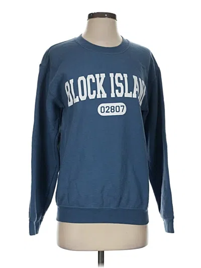 Pre-owned Gildan Sweatshirt In Blue