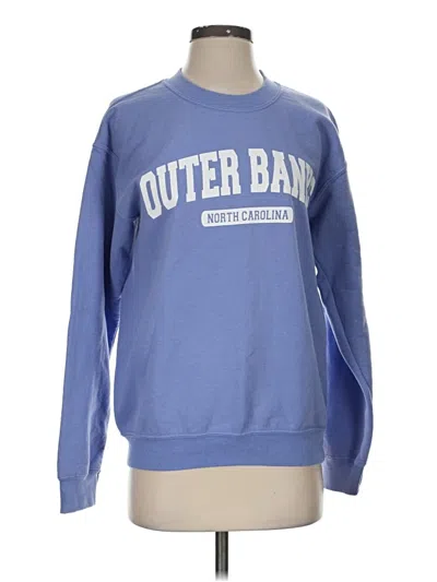Pre-owned Gildan Sweatshirt In Blue