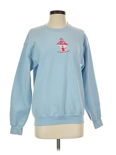 Pre-owned Gildan Sweatshirt In Blue