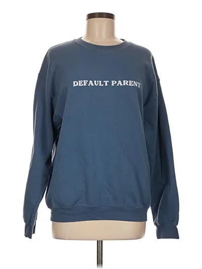 Pre-owned Gildan Sweatshirt In Blue