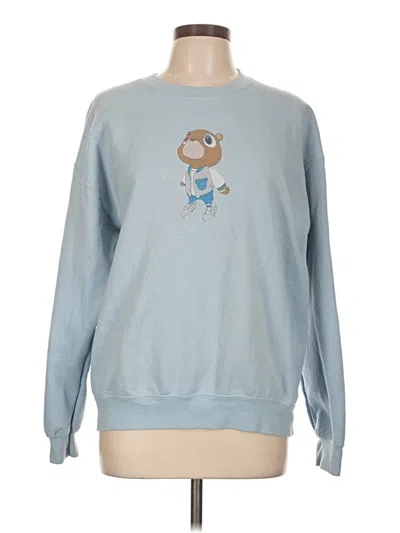 Pre-owned Gildan Sweatshirt In Blue