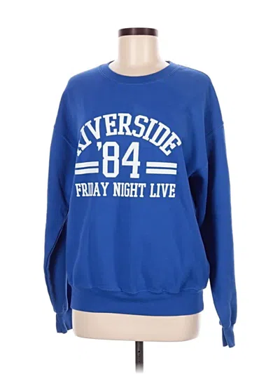 Pre-owned Gildan Sweatshirt In Blue