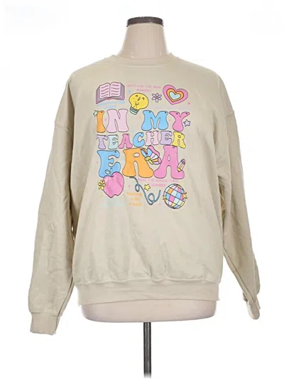 Pre-owned Gildan Sweatshirt In Brown