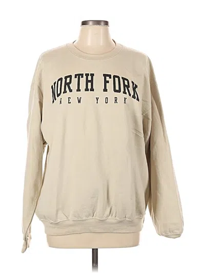 Pre-owned Gildan Sweatshirt In Brown