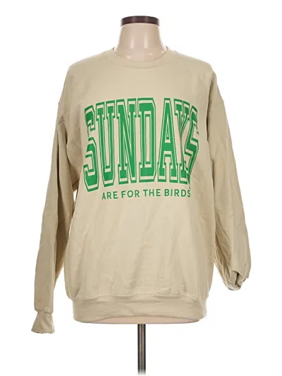 Pre-owned Gildan Sweatshirt In Brown