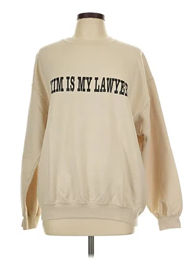 Pre-owned Gildan Sweatshirt In Brown