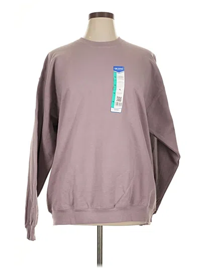 Pre-owned Gildan Sweatshirt In Brown