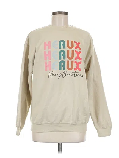 Pre-owned Gildan Sweatshirt In Brown