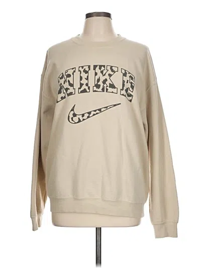 Pre-owned Gildan Sweatshirt In Brown