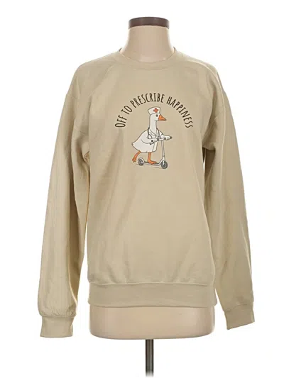 Pre-owned Gildan Sweatshirt In Brown