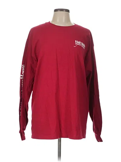 Pre-owned Gildan Sweatshirt In Burgundy