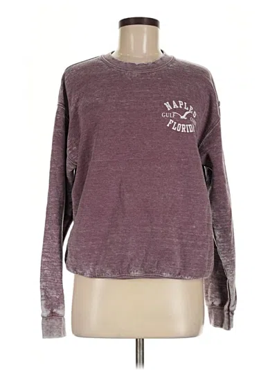 Pre-owned Gildan Sweatshirt In Burgundy