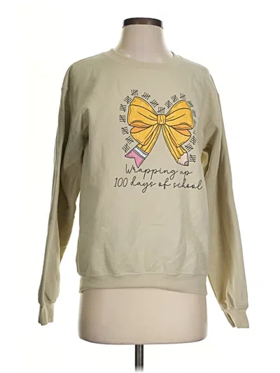 Pre-owned Gildan Sweatshirt In Gold