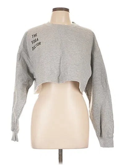 Pre-owned Gildan Sweatshirt In Gray