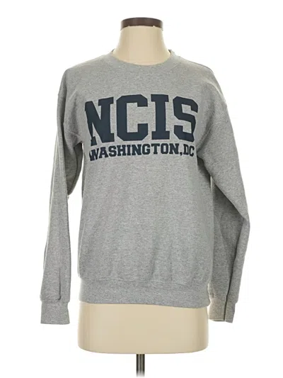 Pre-owned Gildan Sweatshirt In Gray