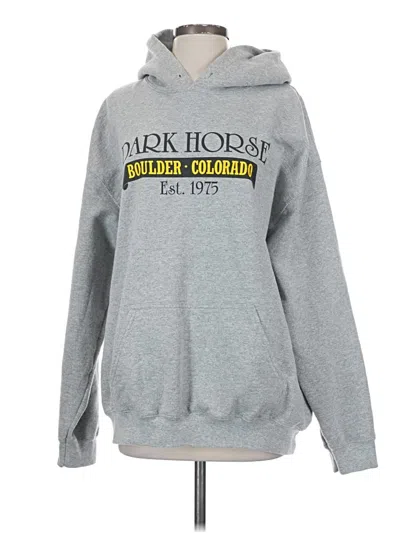 Pre-owned Gildan Sweatshirt In Gray