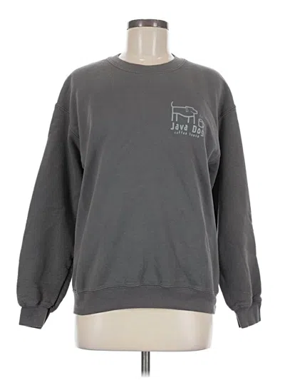 Pre-owned Gildan Sweatshirt In Gray