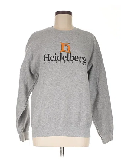 Pre-owned Gildan Sweatshirt In Gray