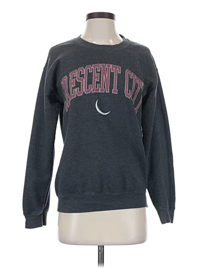 Pre-owned Gildan Sweatshirt In Gray