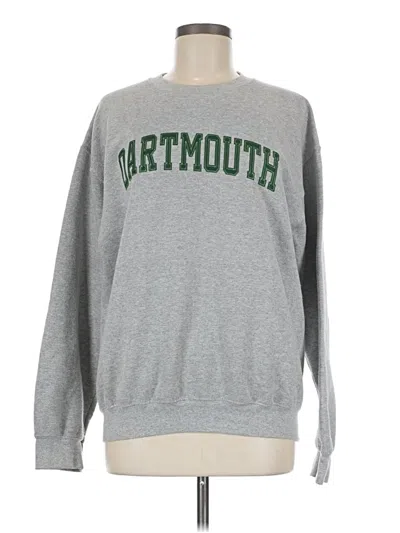 Pre-owned Gildan Sweatshirt In Gray